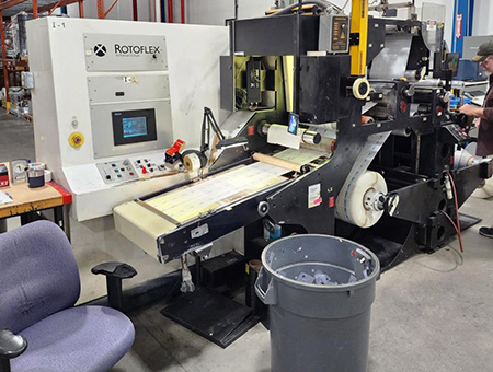 Used Rotoflex VIR400 Inspection Rewinder